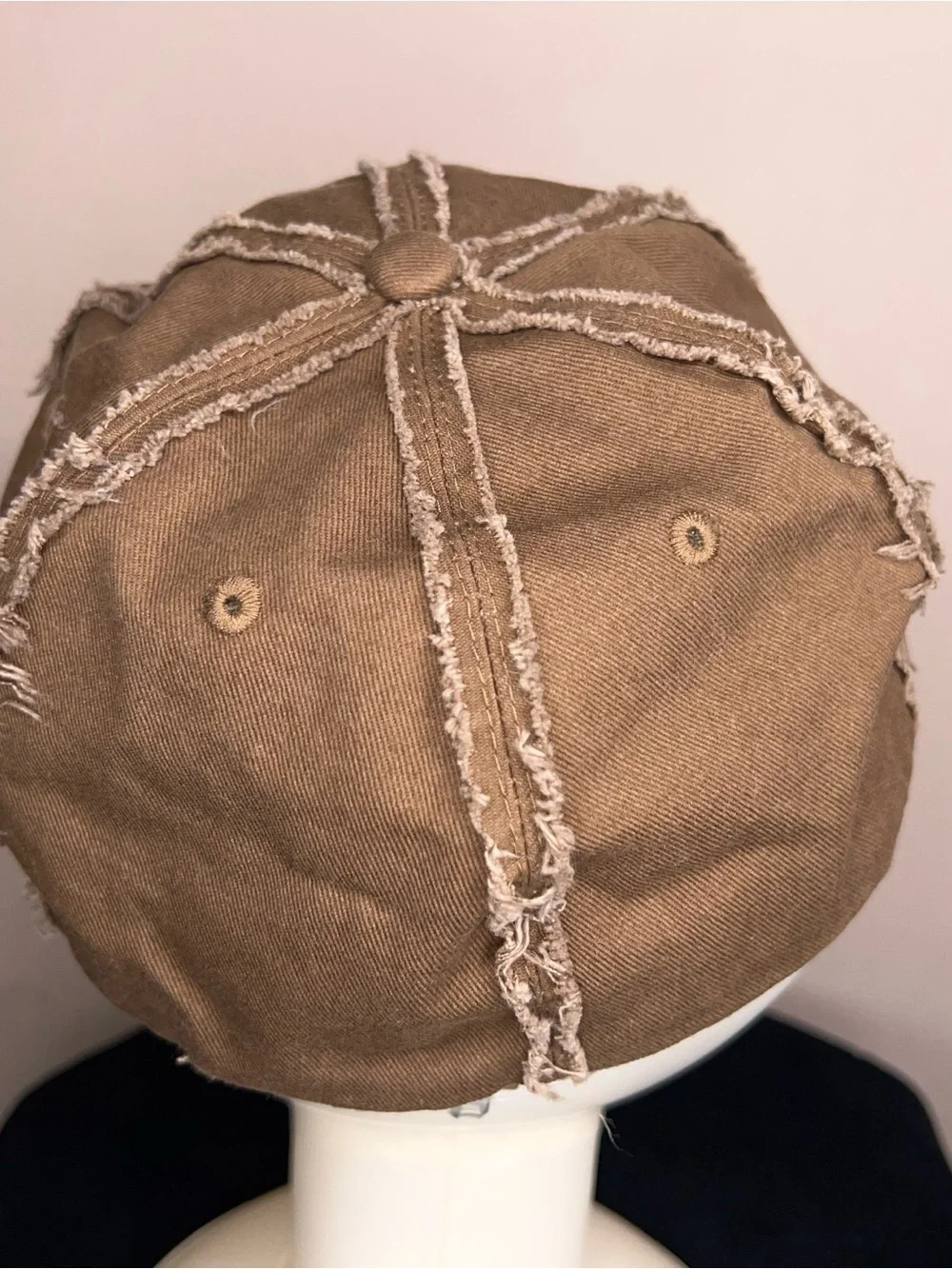 Justin Boots Western Brown Baseball Hat Distressed Unisex Outdoor Stretch Band